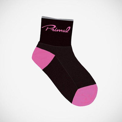 Script Pink Cycling Socks